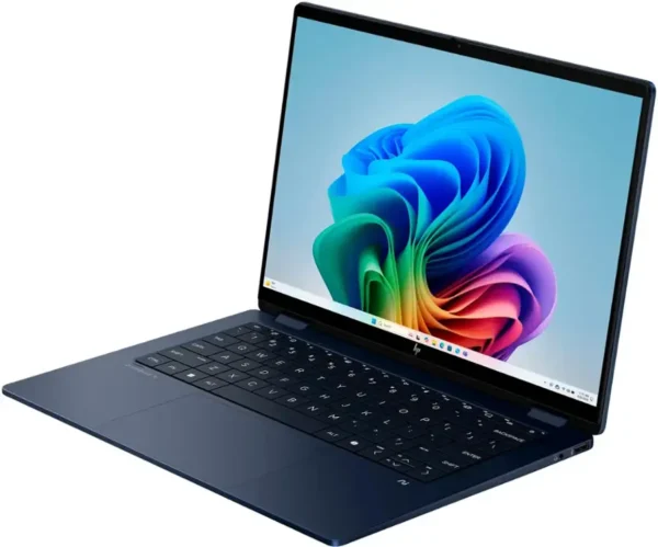 HP OmniBook X Flip NGAI 14-fm0013dx  Intel® Core™ Ultra 5 226V Processor  16GB DDR5 Ram  512GB SSD 14″ 2K (1920 x 1200) IPS LED Display (400 nits) Touchscreen Intel® Arc™ 130V GPU (8 GB) Windows 11 Atmospheric blue