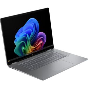 HP Omnibook X Flip 2 in 1 14-KB0023DX, Intel Core Ultra 7 355, Intel Graphics, 16GB DDR5 RAM, 1TB NVMe M.2 SSD, 14" 2K UWVA OLED Touch Screen, Windows 11 Home, Backlit Keyboard, Copilot Plus, Meteor Silver