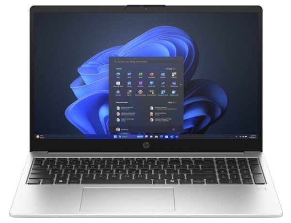 HP 250R G10 Laptop — CW1B0AT | 16GB DDR5-4800 | 512GB PCIe NVMe M.2 SSD, Turbo Silver