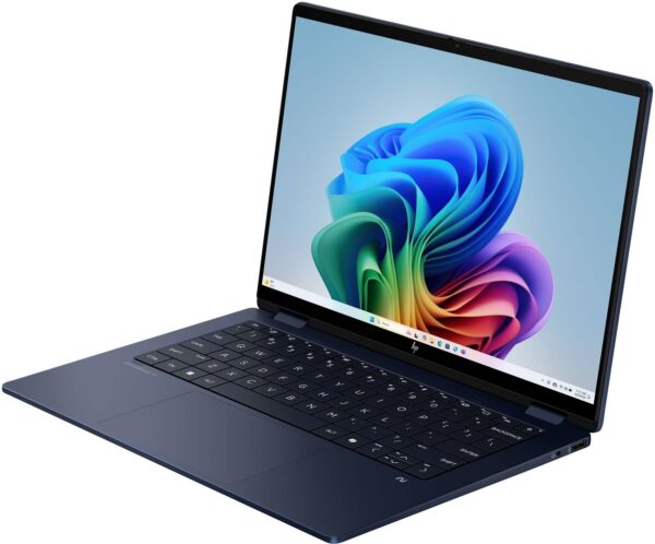 gallery 2 HP Omnibook X Flip 14 KP0023DX Laptop, Intel Core Ultra 7355, 24GB LPDDR5x RAM, 512GB SSD, Intel Integrated Graphics, 14" 1920x1200 OLED 60Hz x360 Touchscreen, Windows 11 Home, Atmospheric Blue